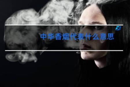 中华香烟代表什么意思