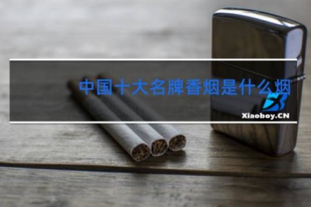 中国十大名牌香烟是什么烟