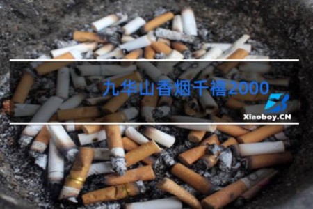 九华山香烟千禧2000