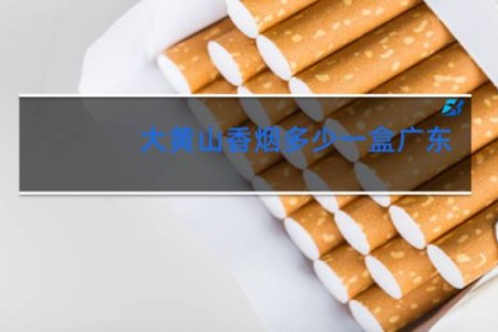 大黄山香烟多少一盒广东