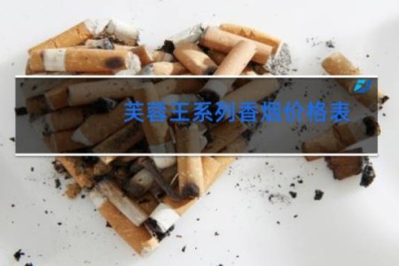 芙蓉王系列香烟价格表