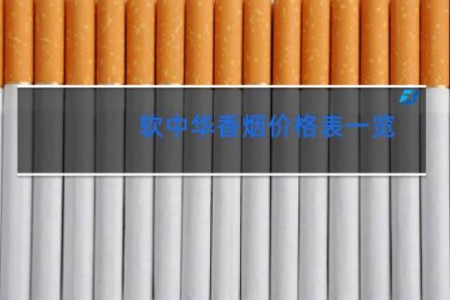 软中华香烟价格表一览