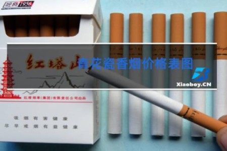 青花瓷香烟价格表图
