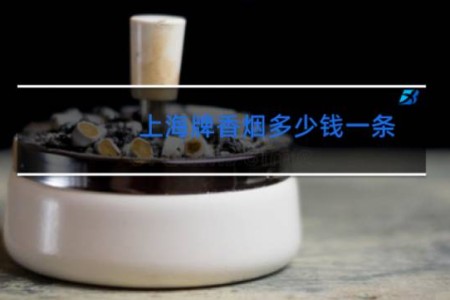 上海牌香烟多少钱一条?