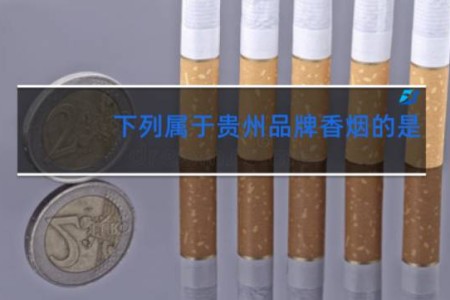 下列属于贵州品牌香烟的是