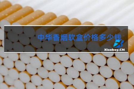 中华香烟软盒价格多少钱