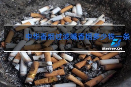 中华香烟过滤嘴香烟多少钱一条