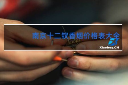 南京十二钗香烟价格表大全