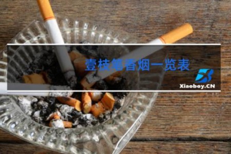 壹枝笔香烟一览表
