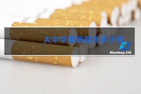 大中华香烟细支多少钱