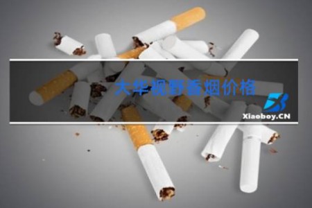 大华视野香烟价格