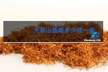 大青山香烟多少钱一盒