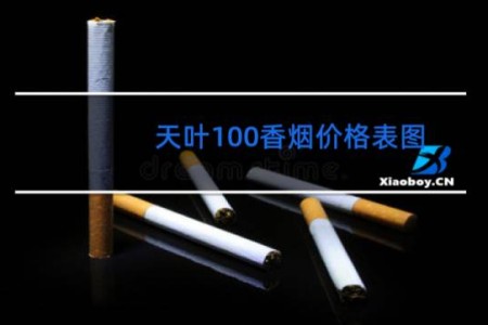 天叶100香烟价格表图