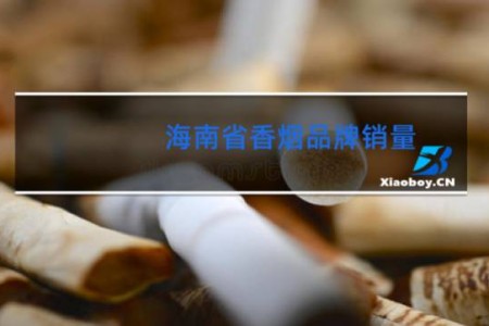 海南省香烟品牌销量