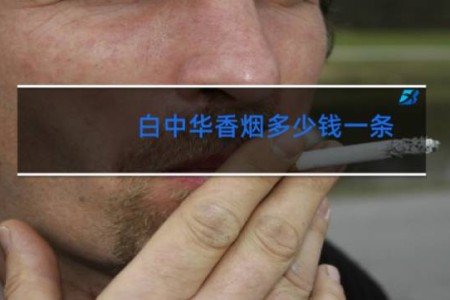 白中华香烟多少钱一条