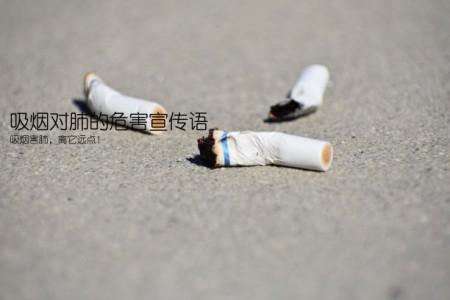 吸烟对肺的危害宣传语(吸烟害肺，离它远点！)