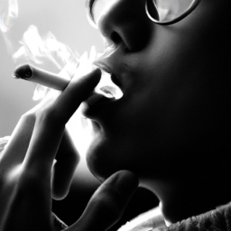 男人吸烟图片(男人烟雾缭绕的世界)