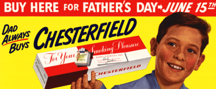 烟草公司是如何将父亲节变成广告机会的：吸烟是家庭传统